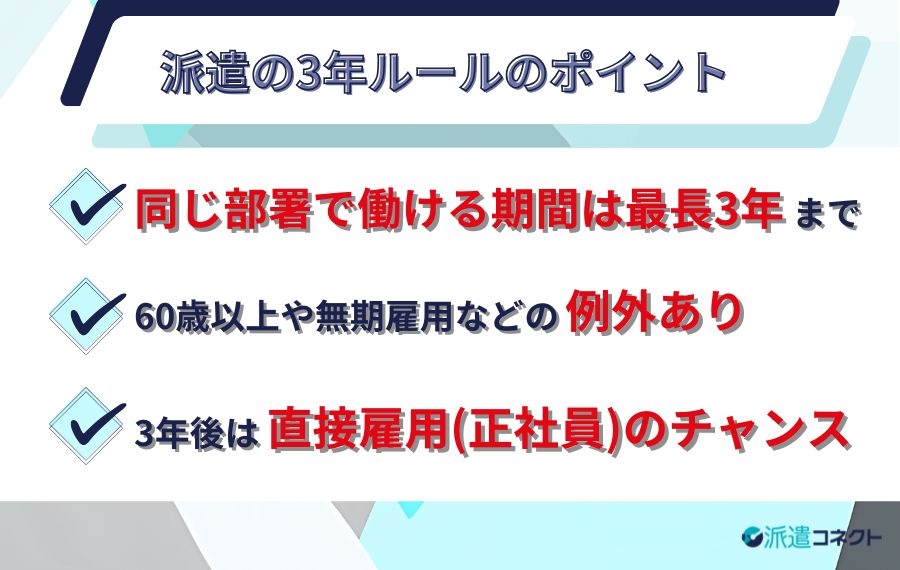 派遣の3年ルール