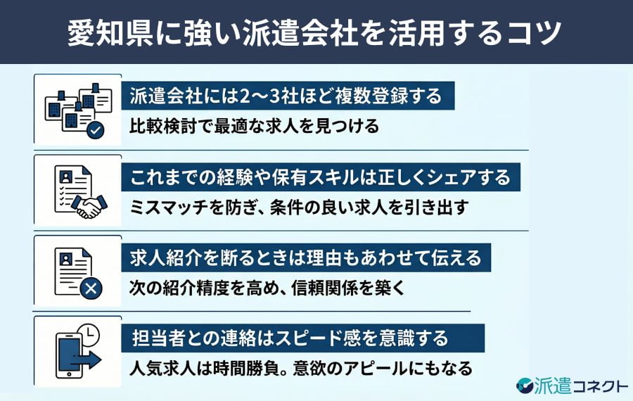 愛知派遣会社を活用するポイント