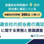 派遣担当者の満足度は約6割｜評価を分けるのは「レスポンス速度」。不満層では早期離職や機会損失など深刻な不利益が生じている実態が明らかに