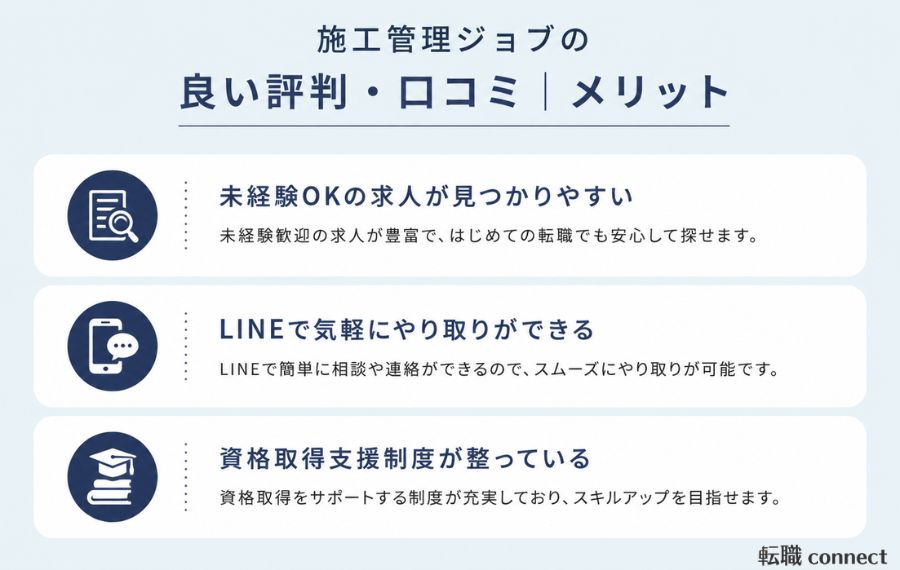 施行管理ジョブメリット